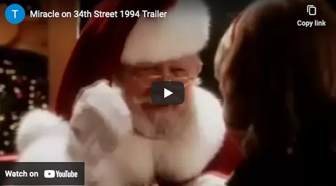 Movie of the Week: December 14, 2020 – Miracle on 34th Street (1994)