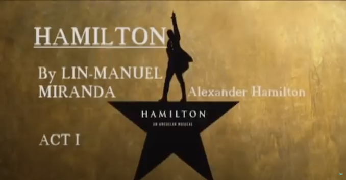 Music of the Week: May 21, 2021: Hamilton – An American Musical