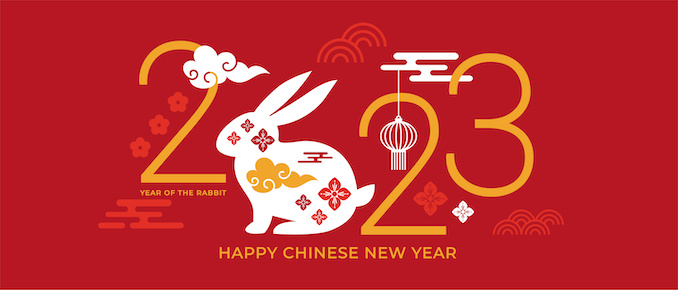 Happy New Year 2023 Year of the Rabbit
