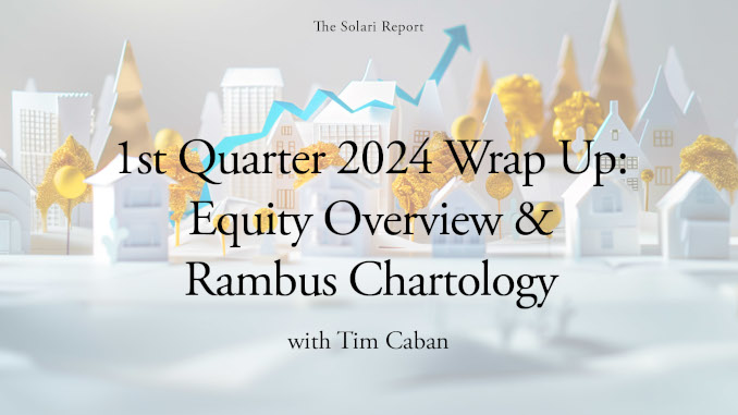 Coming Tuesday: 1st Quarter 2024 Wrap Up: Equity Overview & Rambus Chartology with Tim Caban