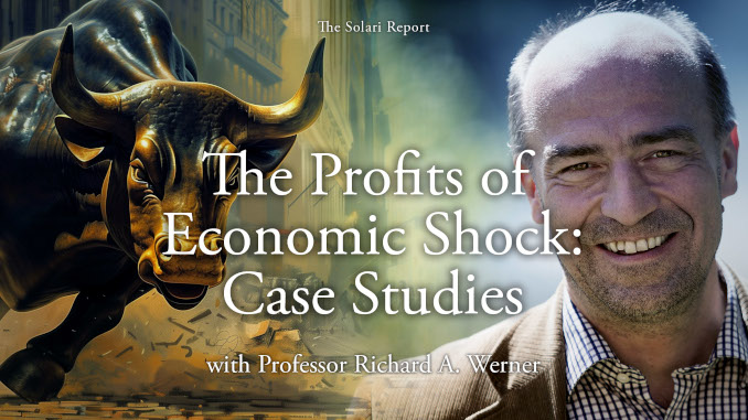 Coming Tuesday: The Profits of Economic Shock: Case Studies with Professor Richard A. Werner