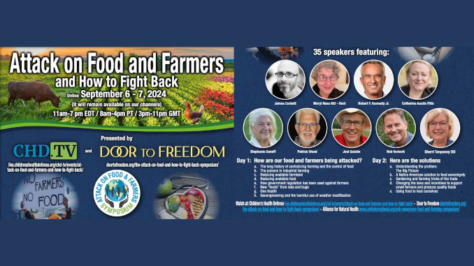 Pushback of the Week: September 2, 2024: Attack on Food and Farmers and How to Fight Back Symposium