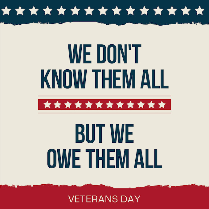 Veterans Day: November 11, 2024