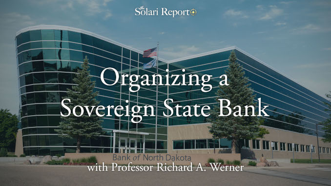 Coming Tuesday: Organizing a Sovereign State Bank with Professor Richard A. Werner